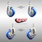 Service Caster 4 Inch 316SS Blue Polyurethane Swivel 12mm Threaded Stem Caster Brake, 2PK SS316TS20S414-PPUB-BLUE-M1215-2-TLB2 - alternate 5